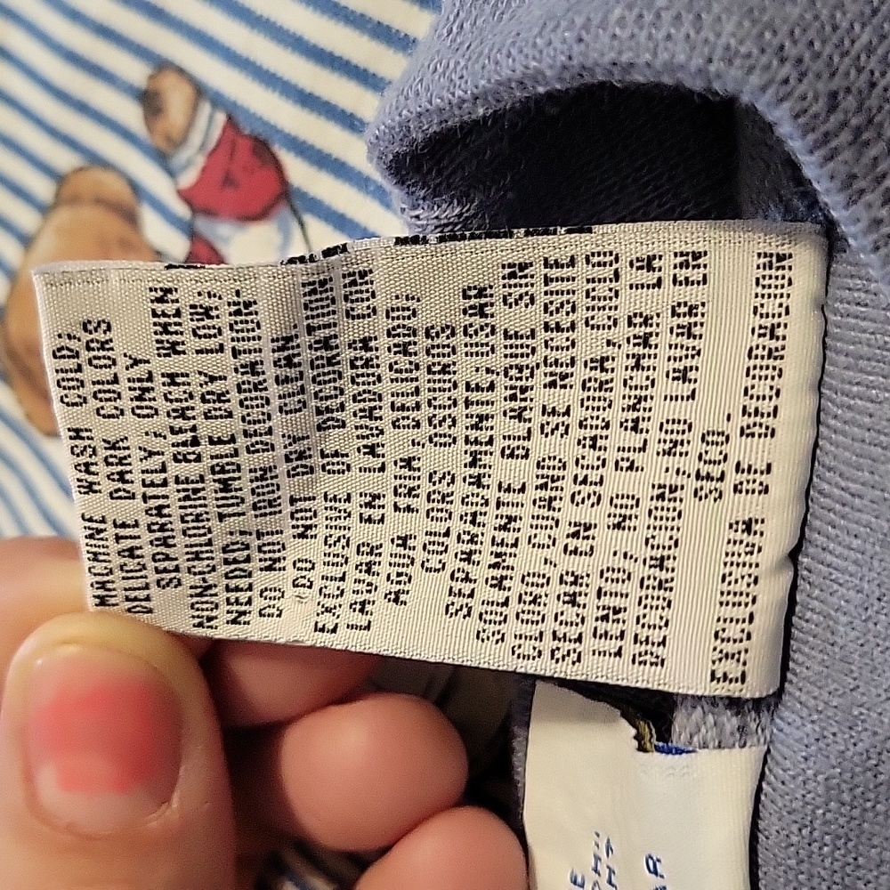Vintage 90s Tigger Im The Only One Blue Colorblock Sweatshirt Medium Pooh Disney - Picture 7 of 9